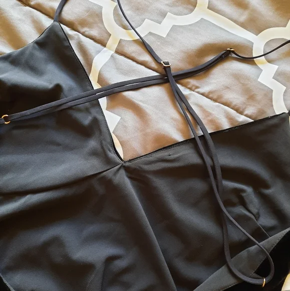 Viva Velvet Mini Black Dress 🍋 FOR LOVE & LEMONS - Picture 12 of 14